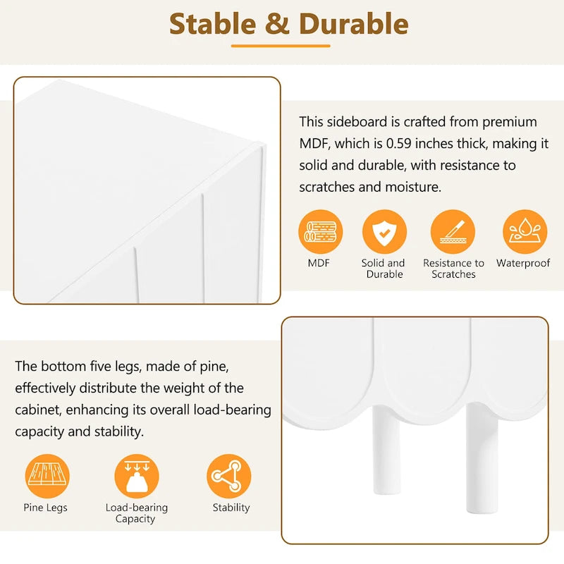 Cream-colored shoe cabinet