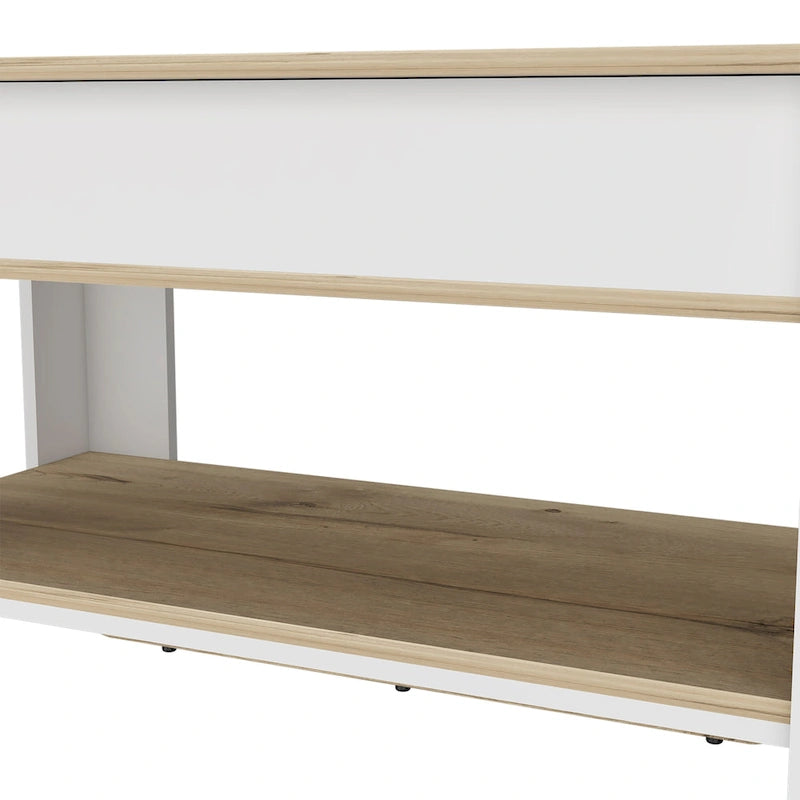 Storage Table, Extendable Table Shelf, Lower Shelf