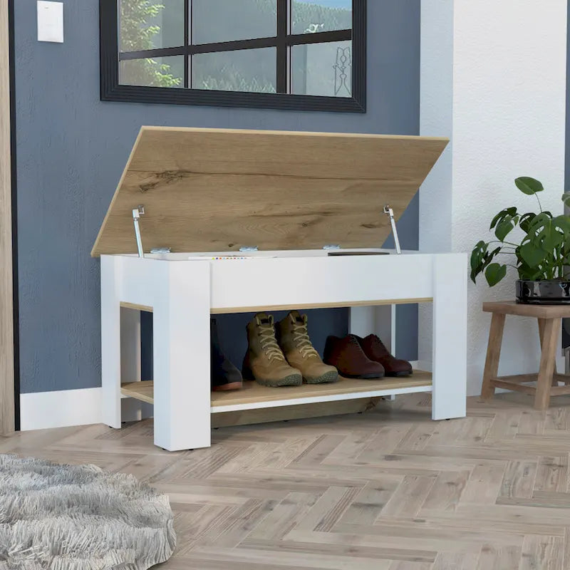 Storage Table, Extendable Table Shelf, Lower Shelf
