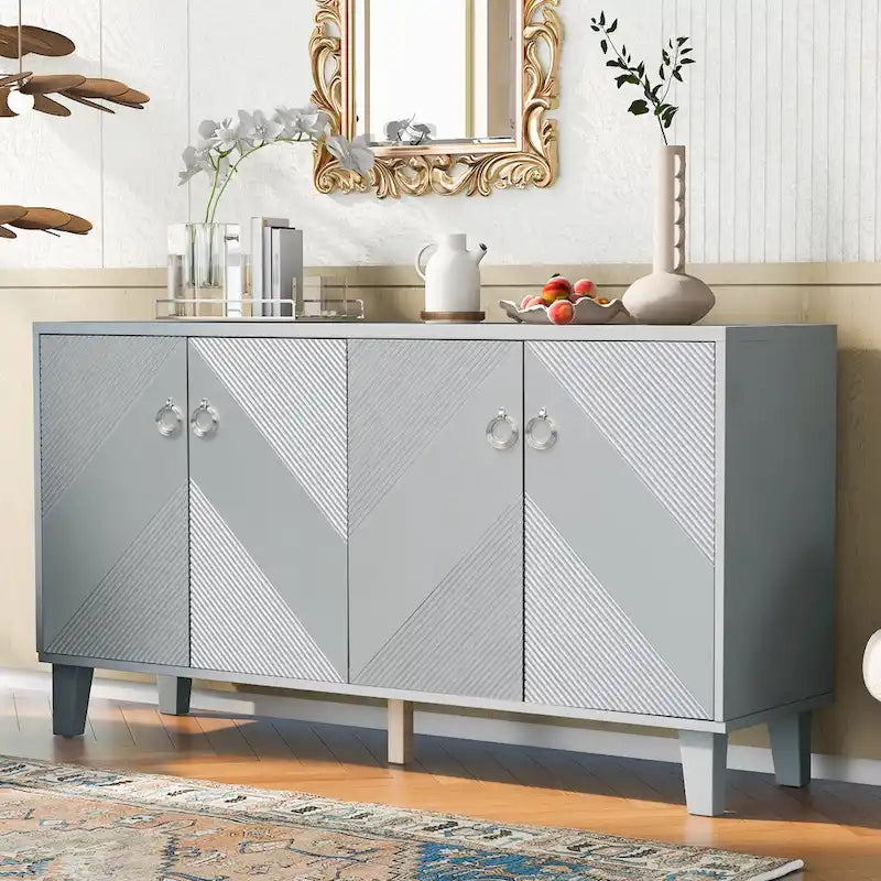 Luxury Cabinet Adorned with Geometric Patterns