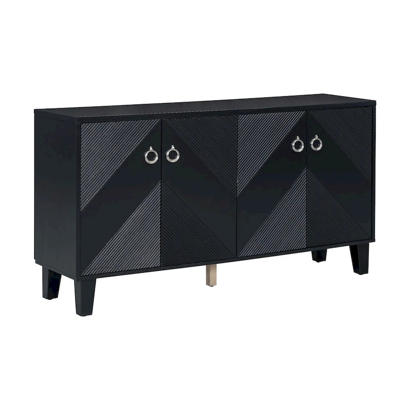 Luxury Cabinet Adorned with Geometric Patterns