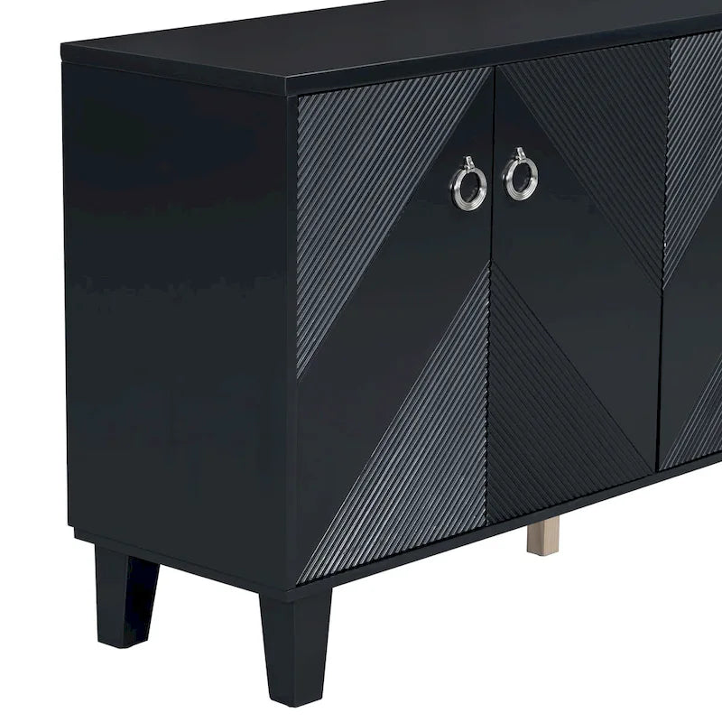 Luxury Cabinet Adorned with Geometric Patterns