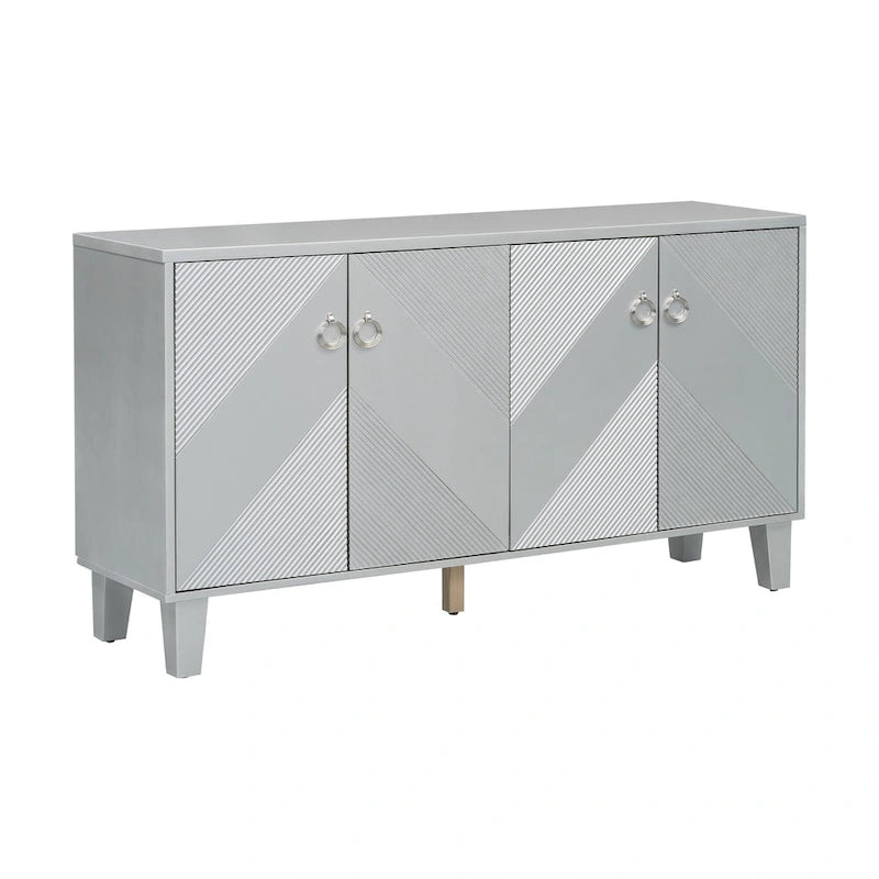 Luxury Cabinet Adorned with Geometric Patterns