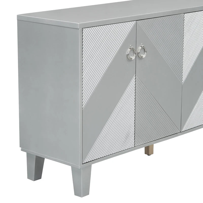 Luxury Cabinet Adorned with Geometric Patterns