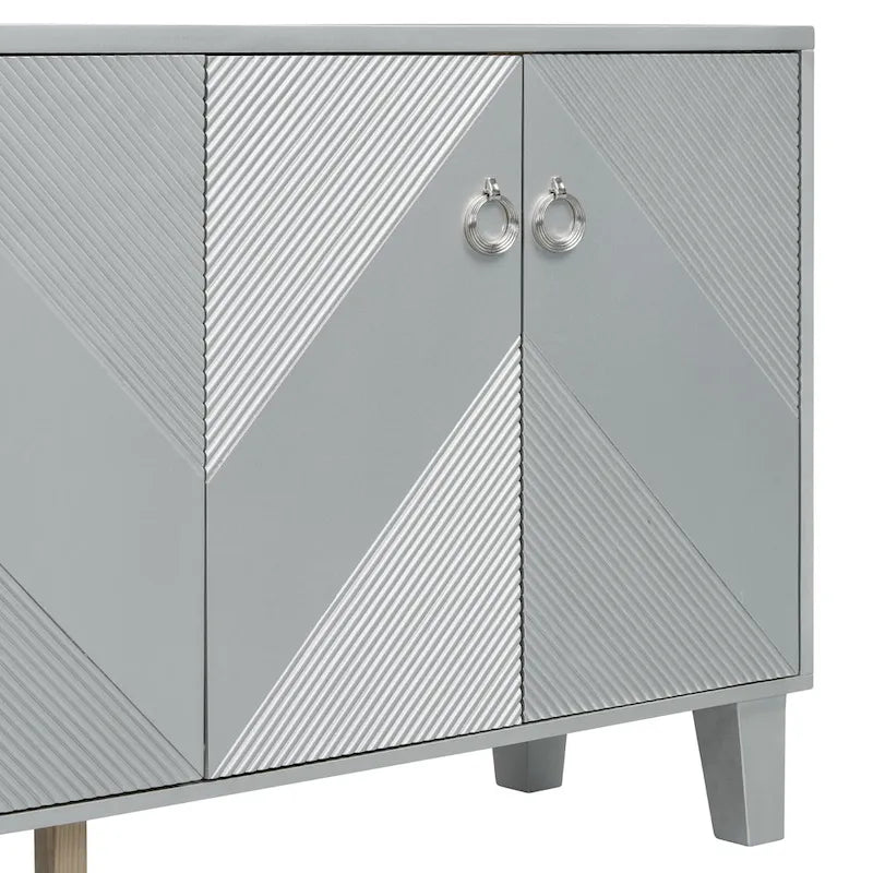 Luxury Cabinet Adorned with Geometric Patterns