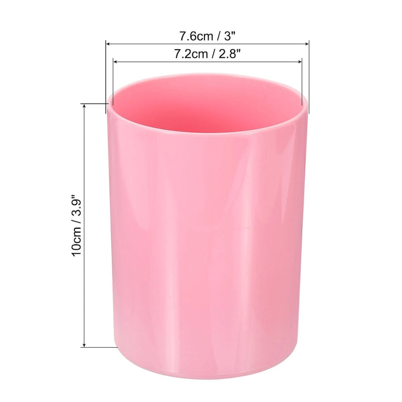 2x porte-crayons, porte-pinceaux de maquillage rond en plastique, organisateur de bureau