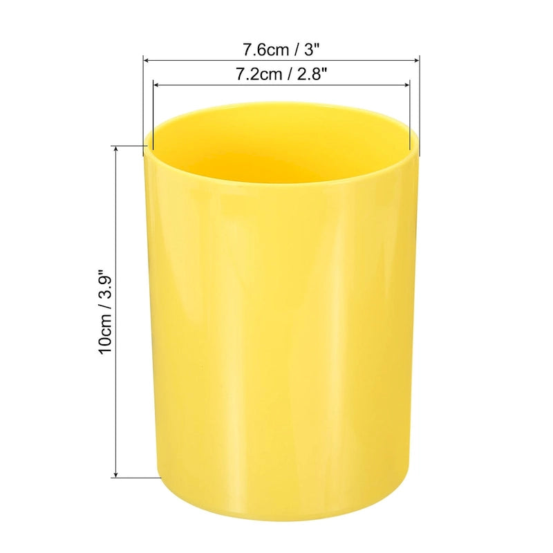 2x porte-crayons, porte-pinceaux de maquillage rond en plastique, organisateur de bureau