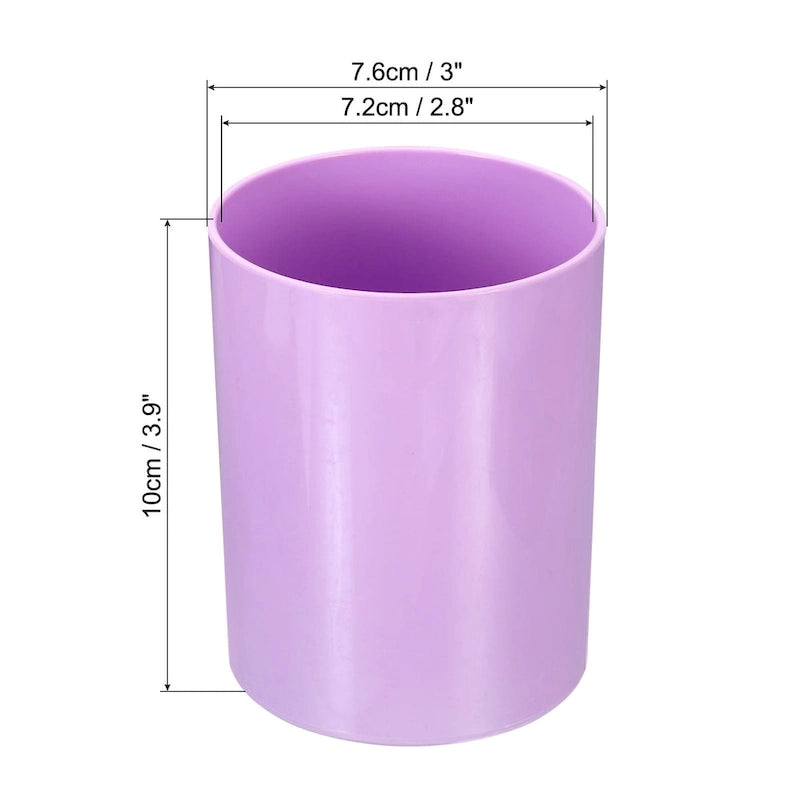 2x porte-crayons, porte-pinceaux de maquillage rond en plastique, organisateur de bureau