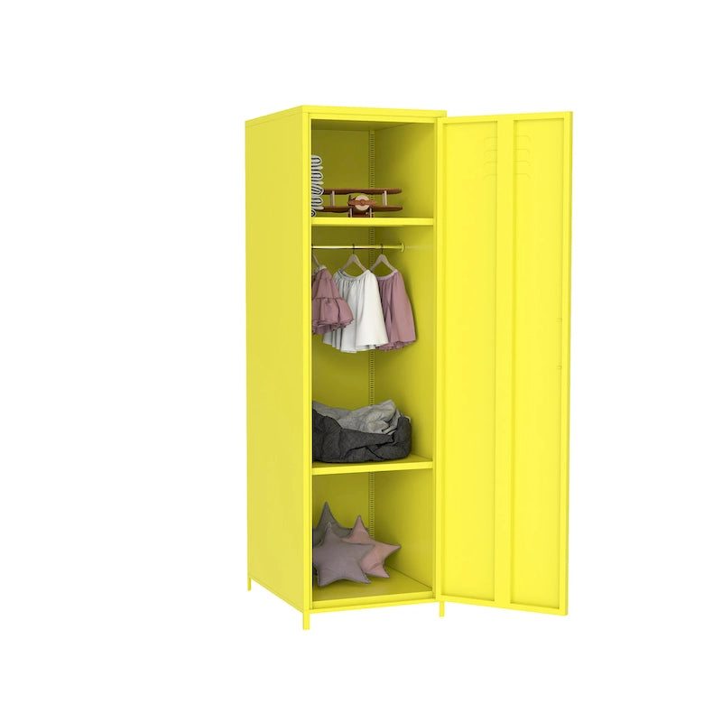 Yellow Steel Cabinet for children school space