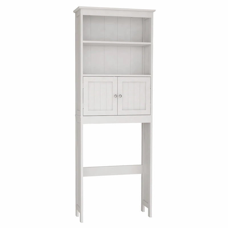 Over-the-toilet Bathroom Storage with 2-doors - 9.06 x 24.80 x 69.69