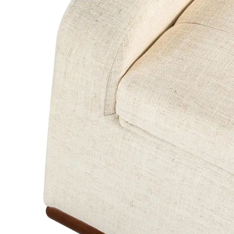 Upholstered Bench with Solid Wood Legs