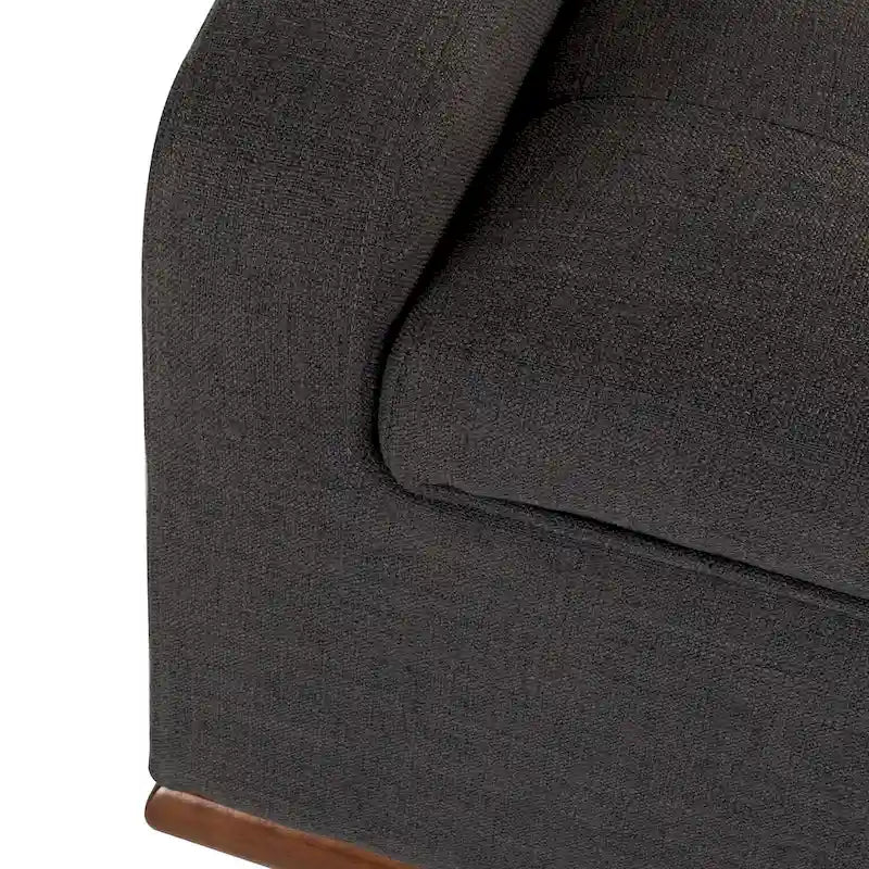 Upholstered Bench with Solid Wood Legs
