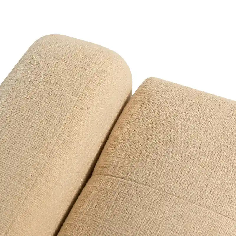 Upholstered Bench with Solid Wood Legs