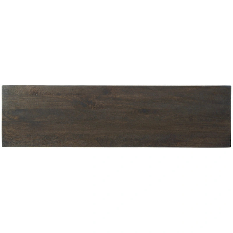 Brown/Gold Accent Cabinet - 58W x 16D x 37H