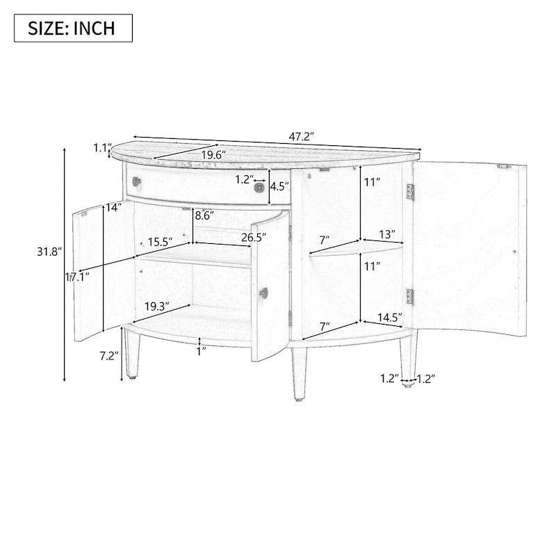 Storage Cabinet made of Fraxinus Mandschuric Solid Wood Veneer, Adjustable Shelves, Suitable for Corridors, Entrances and Study.