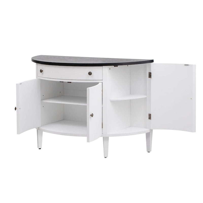 Storage Cabinet made of Fraxinus Mandschuric Solid Wood Veneer, Adjustable Shelves, Suitable for Corridors, Entrances and Study.