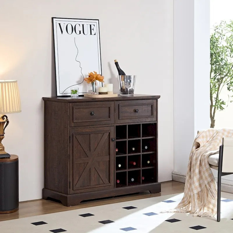 Buffet Cabinet with Storage Sideboard with 2 Drawers