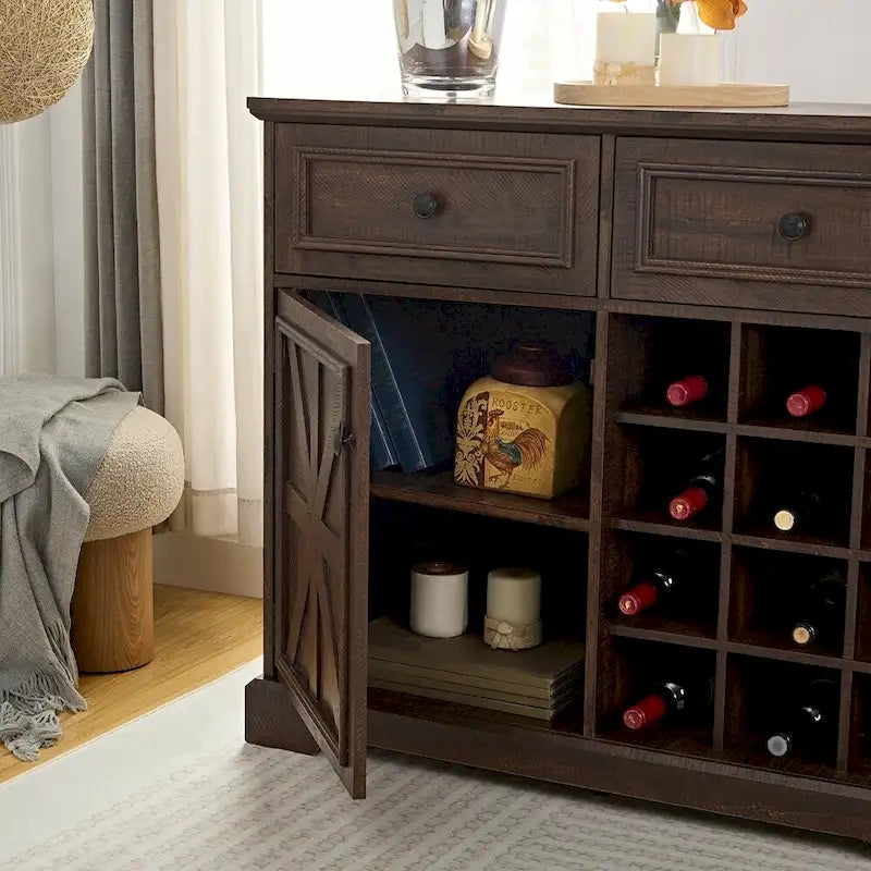 Buffet Cabinet with Storage Sideboard with 2 Drawers