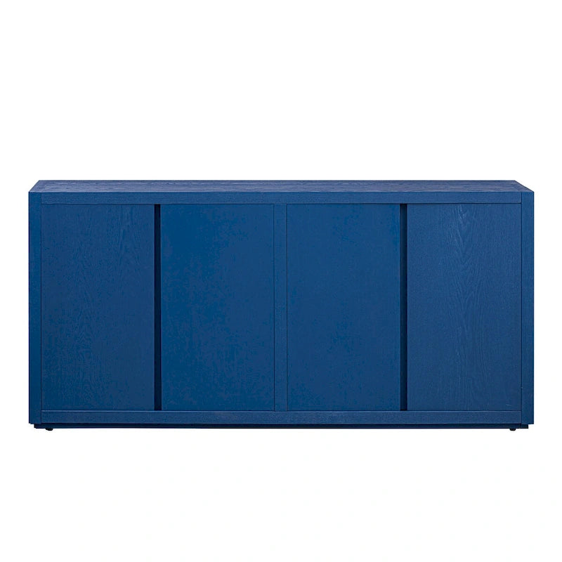 63 Four-Door Sideboard with Adjustable Shelves for Hallway Entryway Living Room