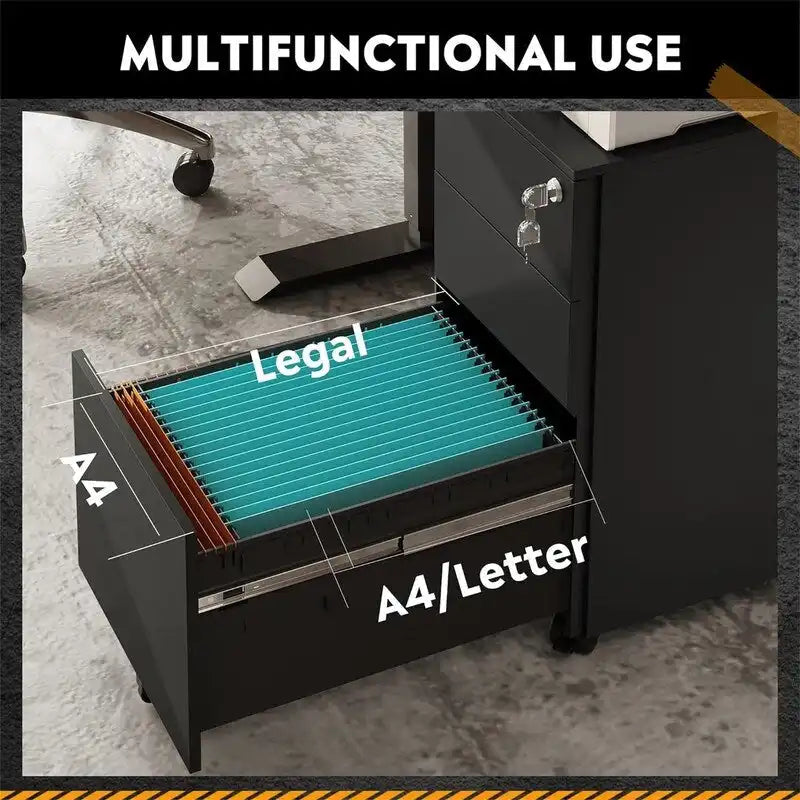 3 Drawer Vertical File Cabinet