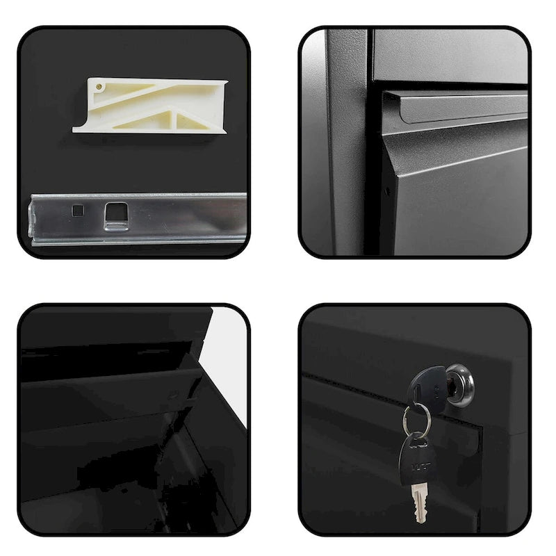 5 Drawer Metal Vertical File Cabinet with Lock
