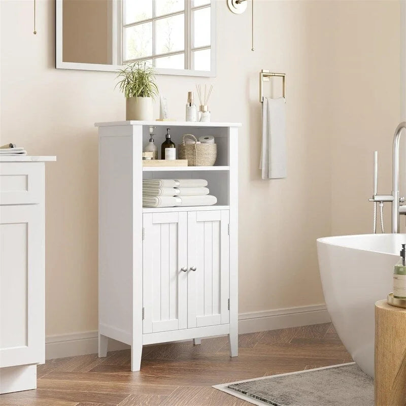 Cabinet with 2 Doors and Adjustbale Shelf - 11.8D x 19.7W x 36.4H