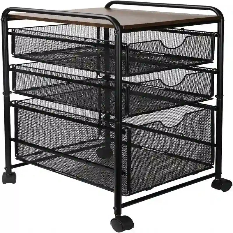 File Storage Drawer Carts - 12D x 17W x 25H