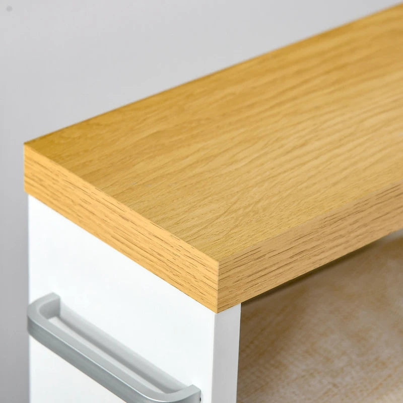Bathroom Cabinet with Wheels Storage Organizer