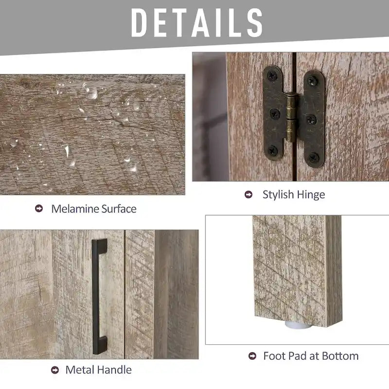 Bathroom Floor Cabinet with Drawer and Adjustable Shelf