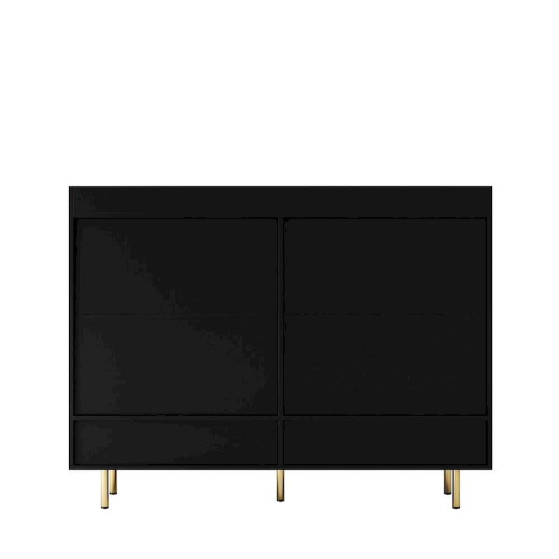 Shoe Cabinet with 4 Doors Large Modern Shoe Storage Organizer Cabinet with Adjustable Shelves for Entryway Shoe Rack Cabinet